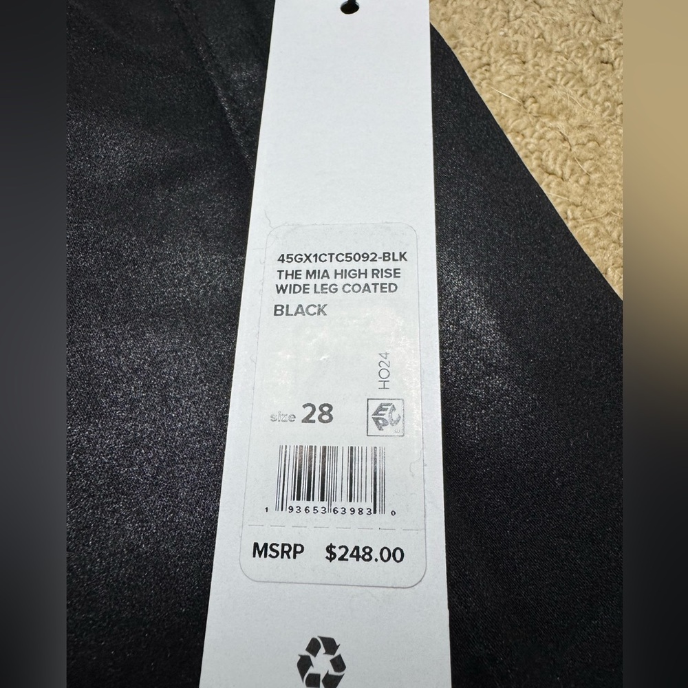 JOES JEANS MIA HIGH RISE WIDE LEG COATED JEANS - Picture 3 of 8